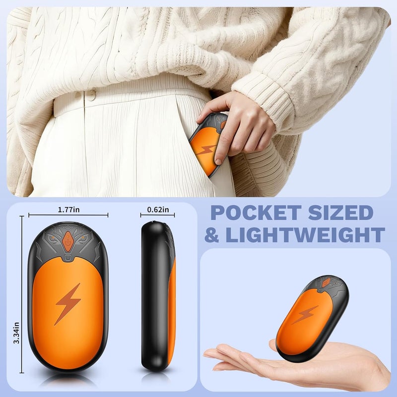 AJVV Hand Warmers Rechargeable 2 Pack, Electric Hand Warmer Up to 24Hrs, Wolf-Shape, Portable Reusable HandWarmer, Winter Gifts for Camping, Hunting, Fishing, Christmas - Image 5